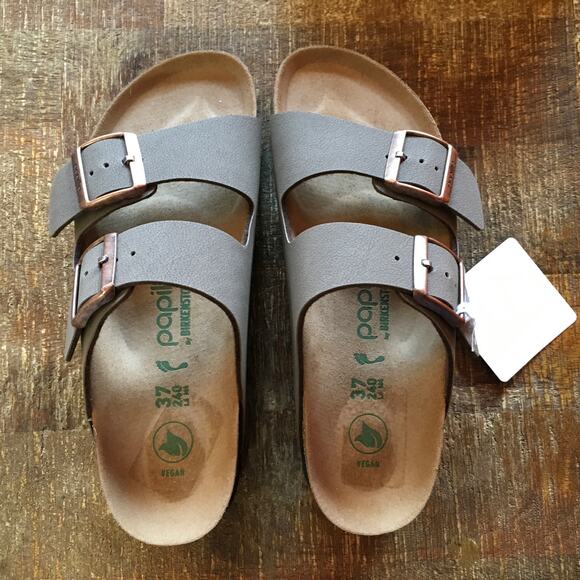 Birkenstock Papillio Arizona Flex Platform Sandal Women 37 6 Narrow Brown NWT - Picture 1 of 13